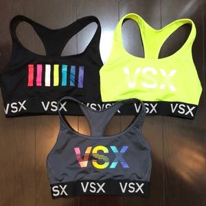 THREE VICTORIA SECRET SPORTS BRA